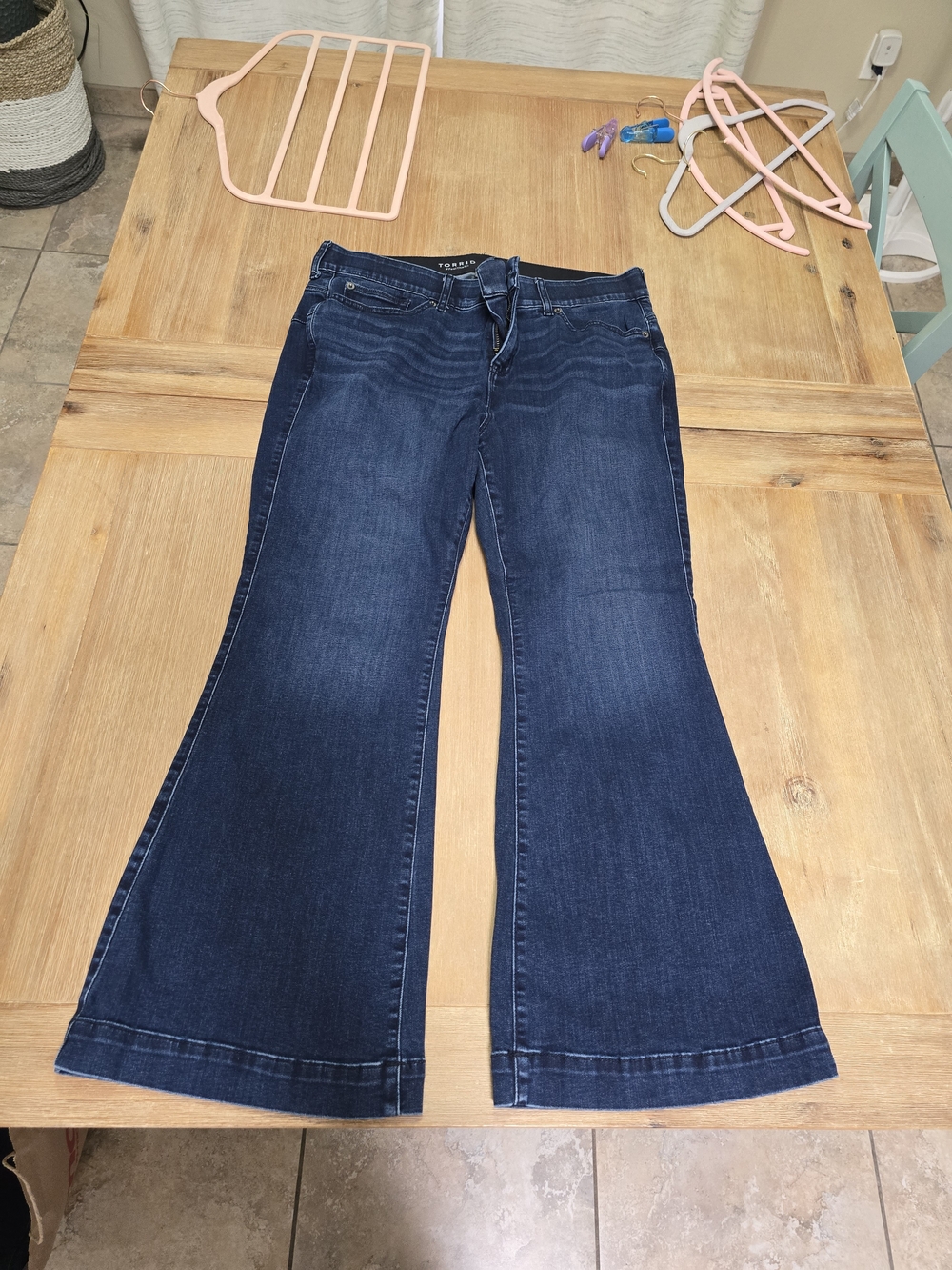 torrid Dark Blue Flare Jeans - Deep Indigo